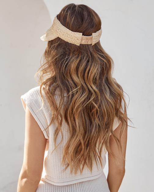 Island Time Straw Visor