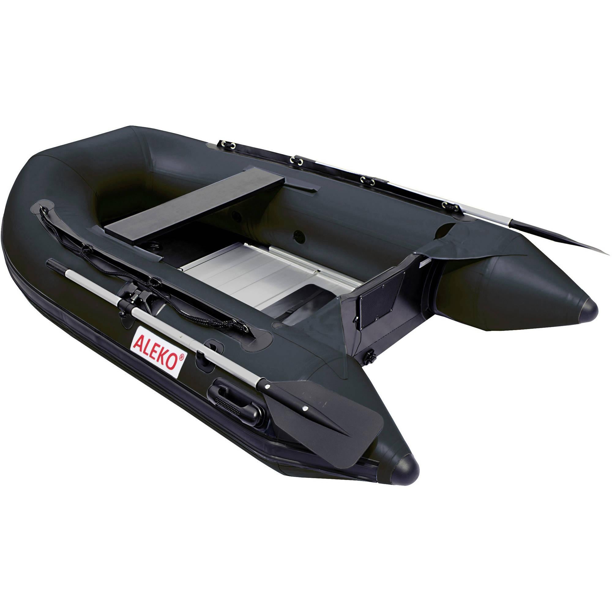 ALEKO Inflatable Boat - Aluminum Floor - 8.4 Feet - Black
