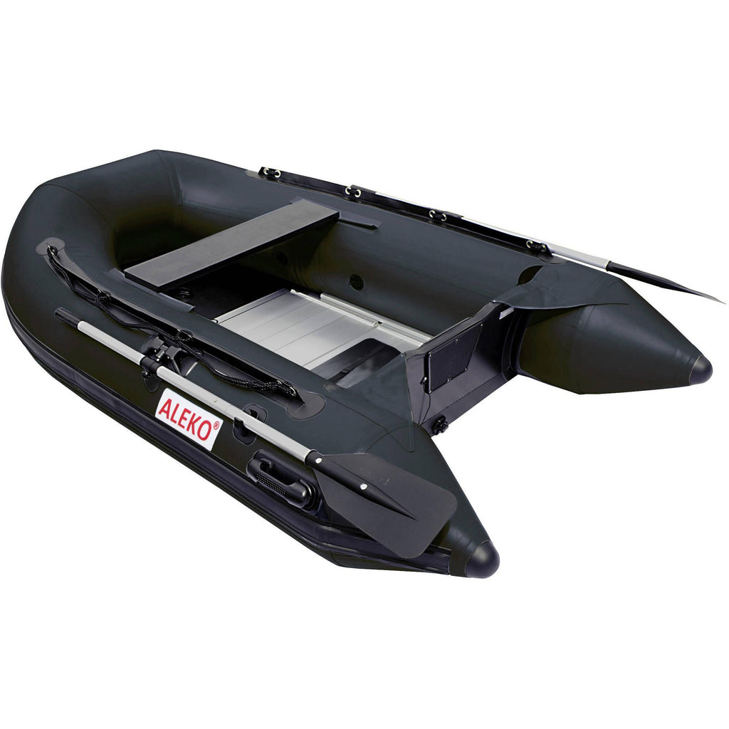 ALEKO Inflatable Boat - Aluminum Floor - 8.4 Feet - Black