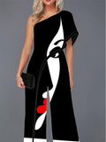 Fashion Art Painting Print Jumpsuit
