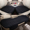 3-piece Set (52.36x19.29inch) Plush Plaid Thickened Insulation Car Seat Cushions - Car, SUV, And Truck Protectors - Car Accessories