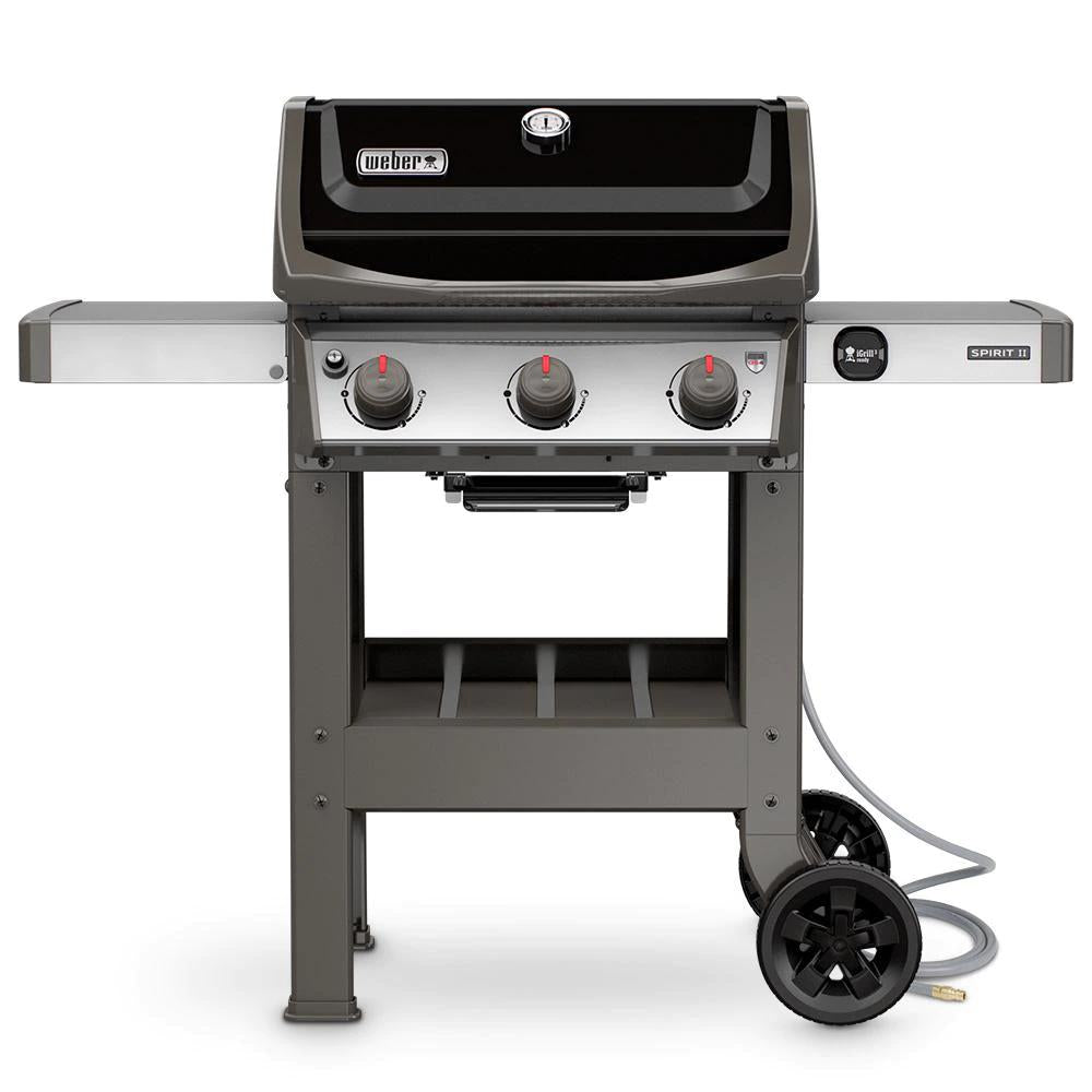 Spirit Ii E-310 3-Burner Natural Gas Grill In Black