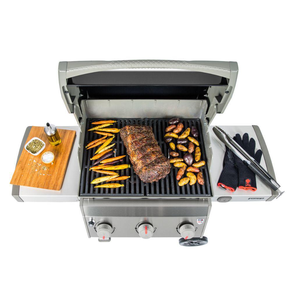 Spirit Ii E-310 3-Burner Natural Gas Grill In Black