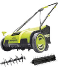 Sun Joe AJ798E 12-Amp 13-Inch Electric Dethatcher and Scarifier w/Removeable 8-Gallon Collection Bag, 4-Position Height Adjustment, Airboost Technology Increases Lawn Health