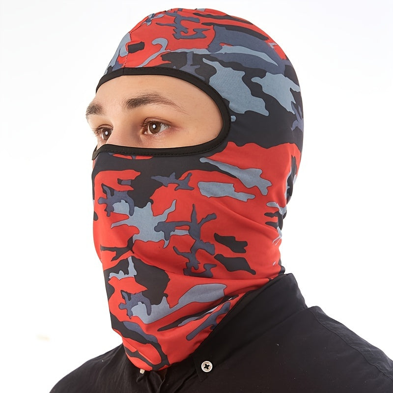 1 PC Full Face Cover Hat Balaclava Hat, Army Tactical CS Winter Ski Cycling Hat Sun Protection Scarf Outdoor Sports Warm Face Masks