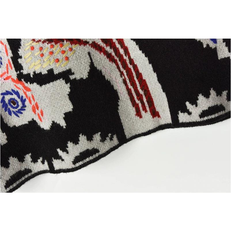 jacquard tree sweater