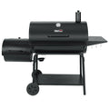 36IN Outdoor BBQ Barrel Charcoal Grill with Offset Smoker CC2036F