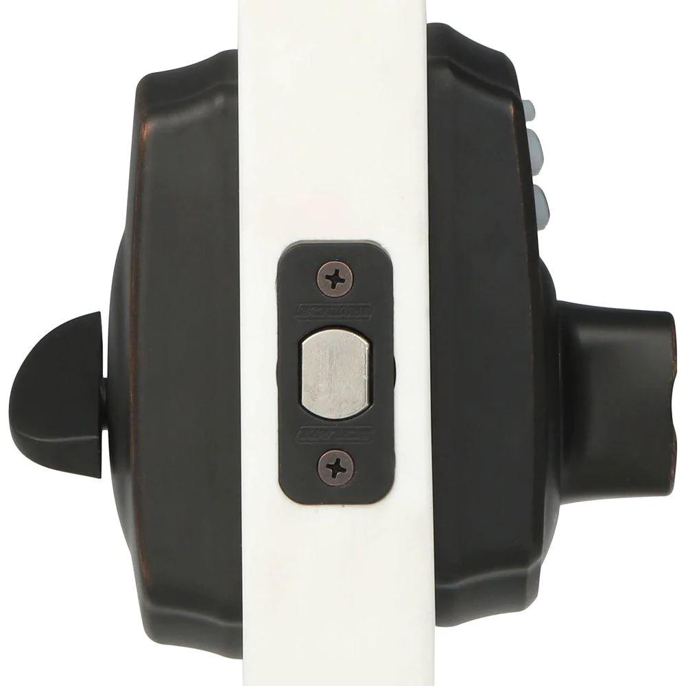 Camelot Aged Bronze Keypad Electronic Deadbolt (2-Pack)