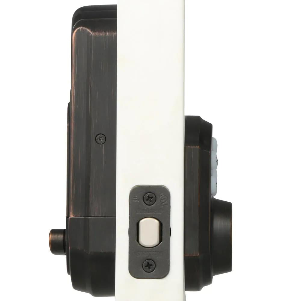 Z-Wave SmartCode 910 Venetian Bronze Single Cylinder Electronic Deadbolt Featuring SmartKey Security