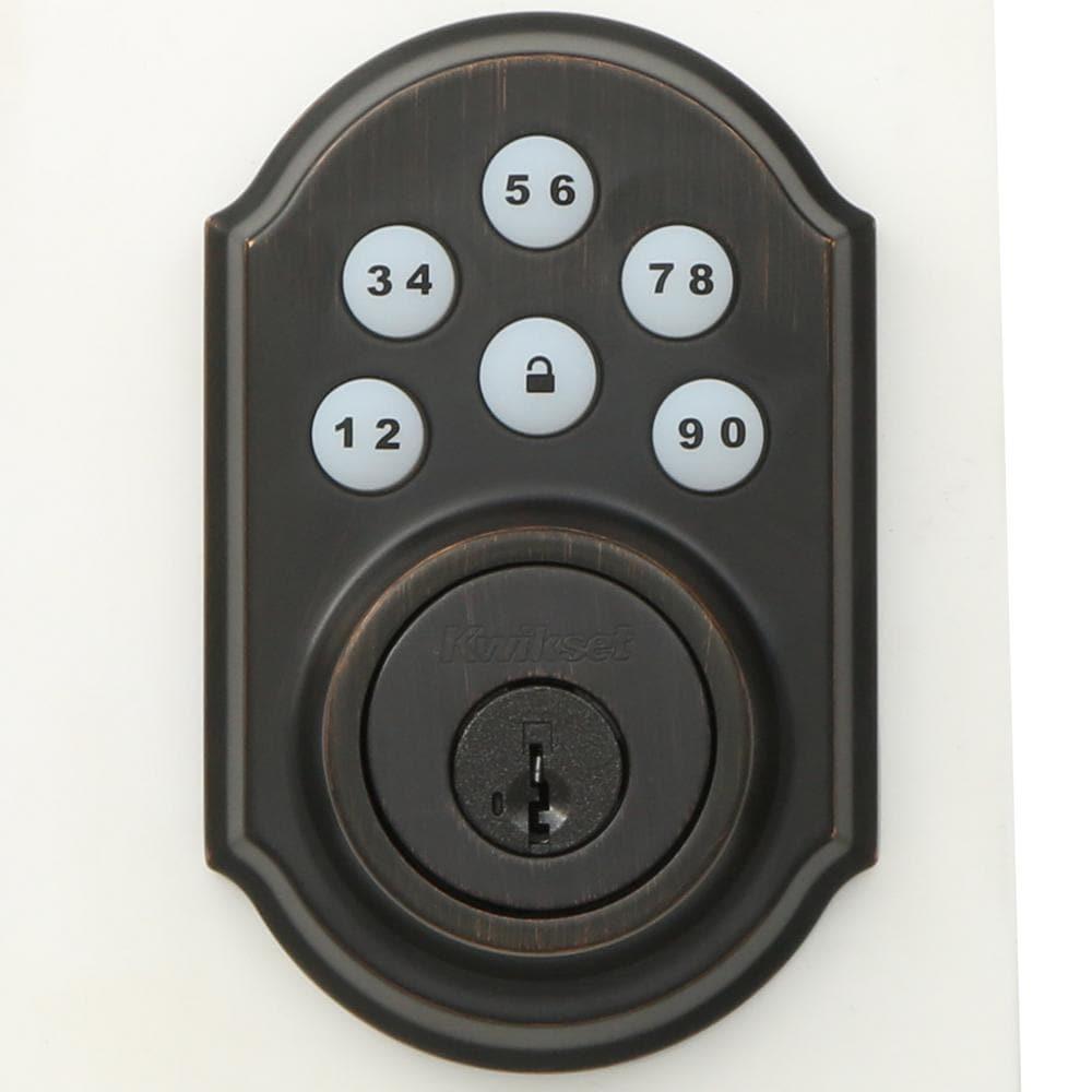 Z-Wave SmartCode 910 Venetian Bronze Single Cylinder Electronic Deadbolt Featuring SmartKey Security