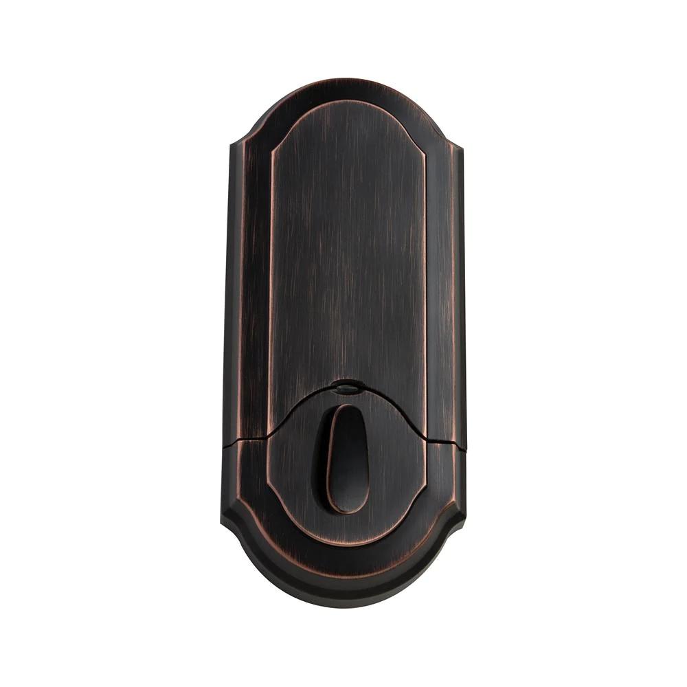 Z-Wave SmartCode 910 Venetian Bronze Single Cylinder Electronic Deadbolt Featuring SmartKey Security