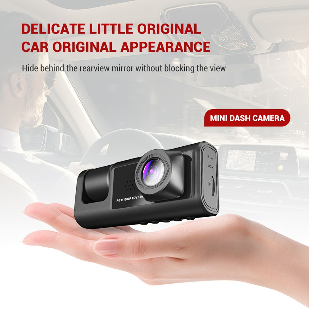 3 Channel Dash Cam Front And Rear Inside,1080P Dash Cam IR Night Vision, Loop Recording Car DVR Camera 3 Lens  With 2 Inch IPS Screen 3 Cameras Car Dashcam,car Black Box Recording At Same Time,Wide Angle Dashboard Camera Recorder