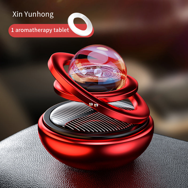 Solar-Powered Car Aromatherapy: Revitalize Your Car's Interior with this Rotating Air Freshener &amp; Purifier!