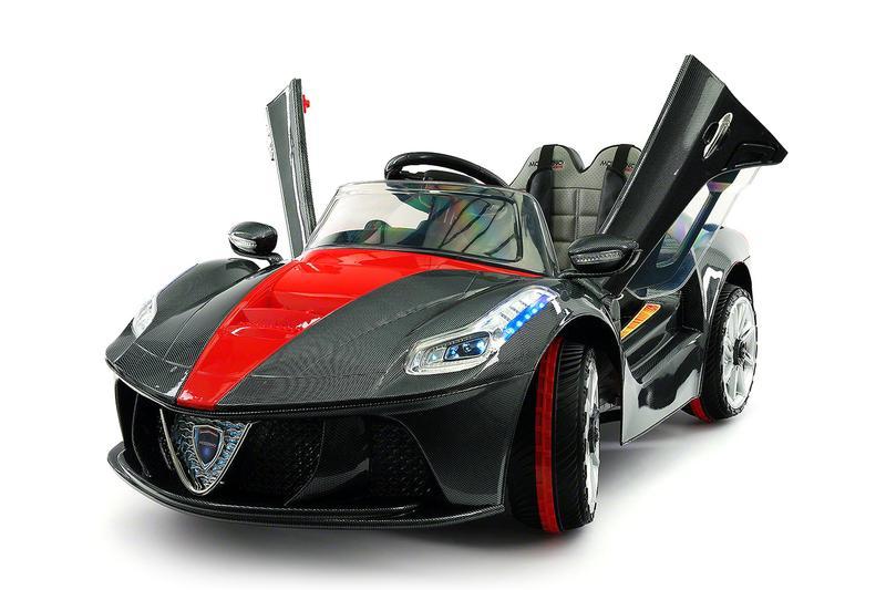 2023 Ride On Toy Kids Car 12V Battery Powered w/ Sky Doors, Leather Seat, Remote