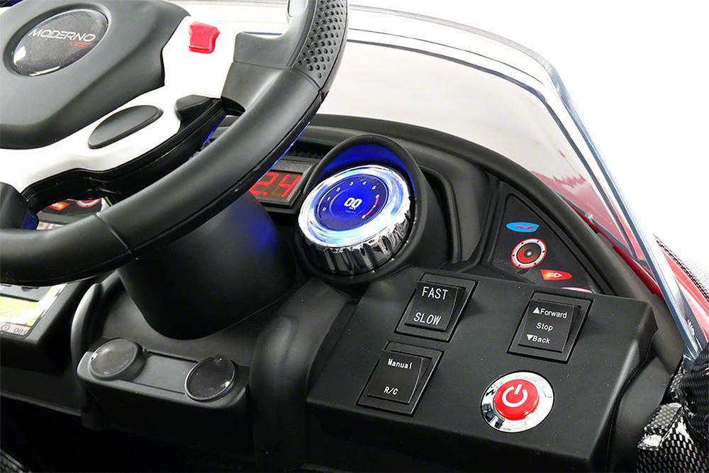 2023 Ride On Toy Kids Car 12V Battery Powered w/ Sky Doors, Leather Seat, Remote