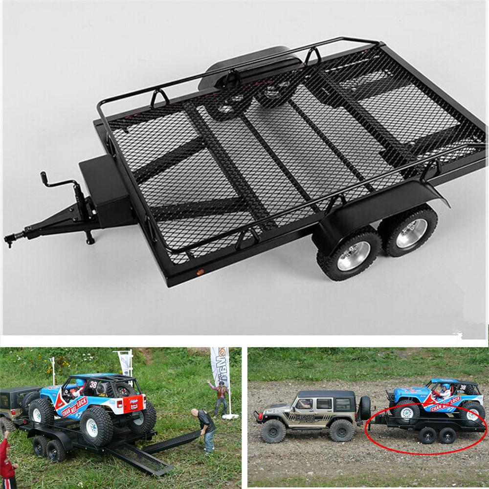 Xtra Speed 1:10 Heavy Duty Truck and RC Cars Trailer Crawler Truck EP #XS-59619 Suitable for Any 1/8 or 1/10 Car or Truck With Tow Hook Mounting Point