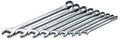 SK Professional Tools 86016 9-Piece 12-Point Fractional Long Combination Wrench Set - SuperKrome Finish, Set of 9 Chrome Wrenches Made in USA