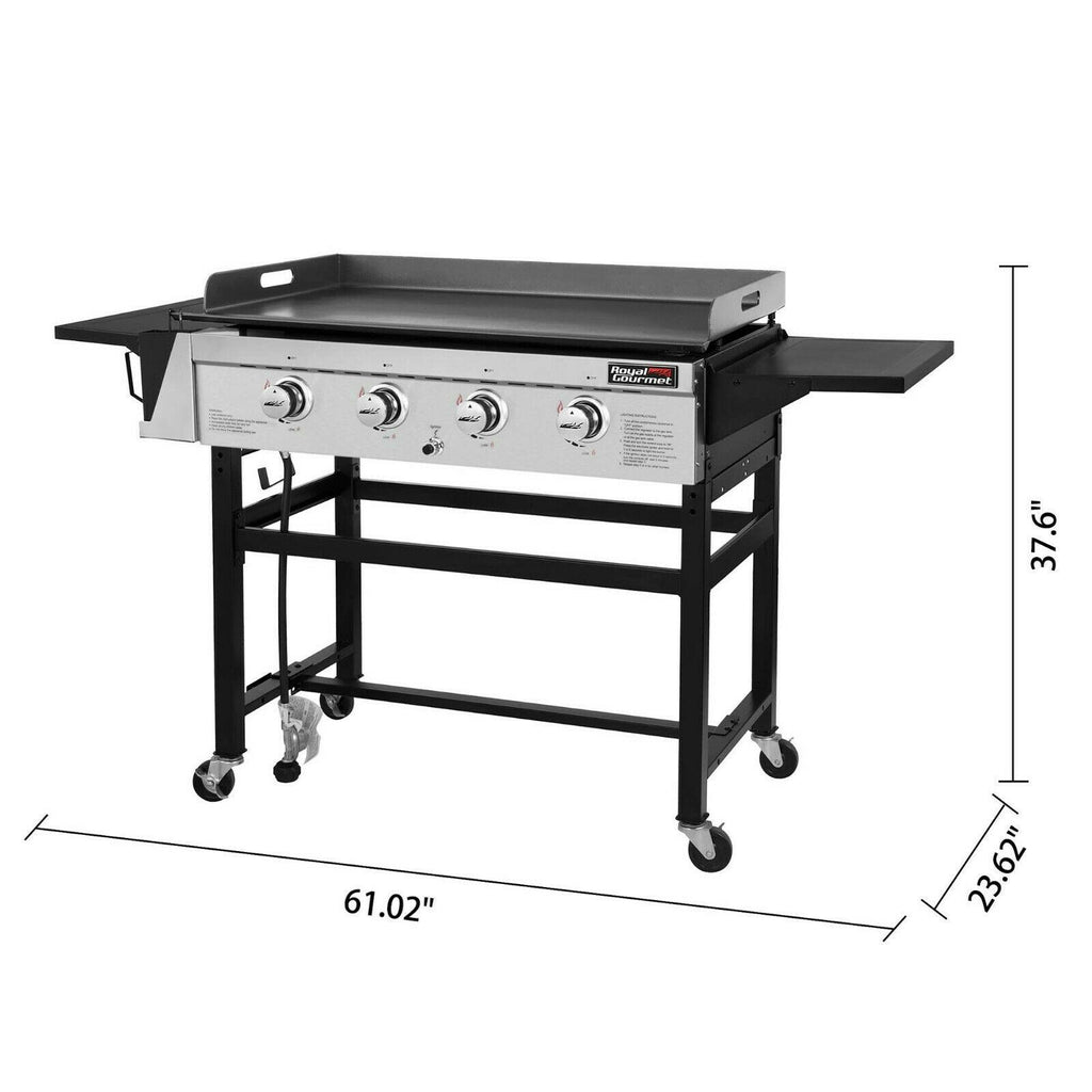 4-Burner Gas Griddle 36IN Flattop Propane Gas Grill Griddle GB4001