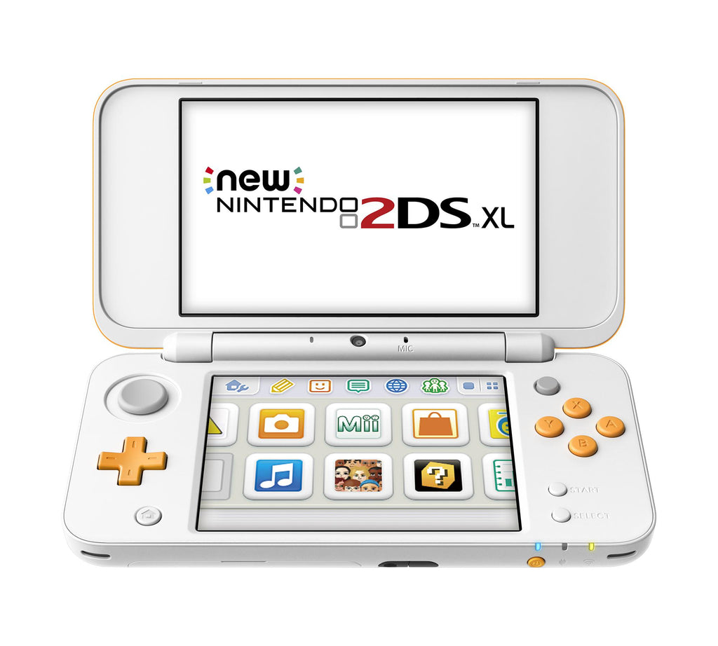 Nintendo 2DS XL System w/ Mario Kart 7 Pre-installed, Oran&amp; White