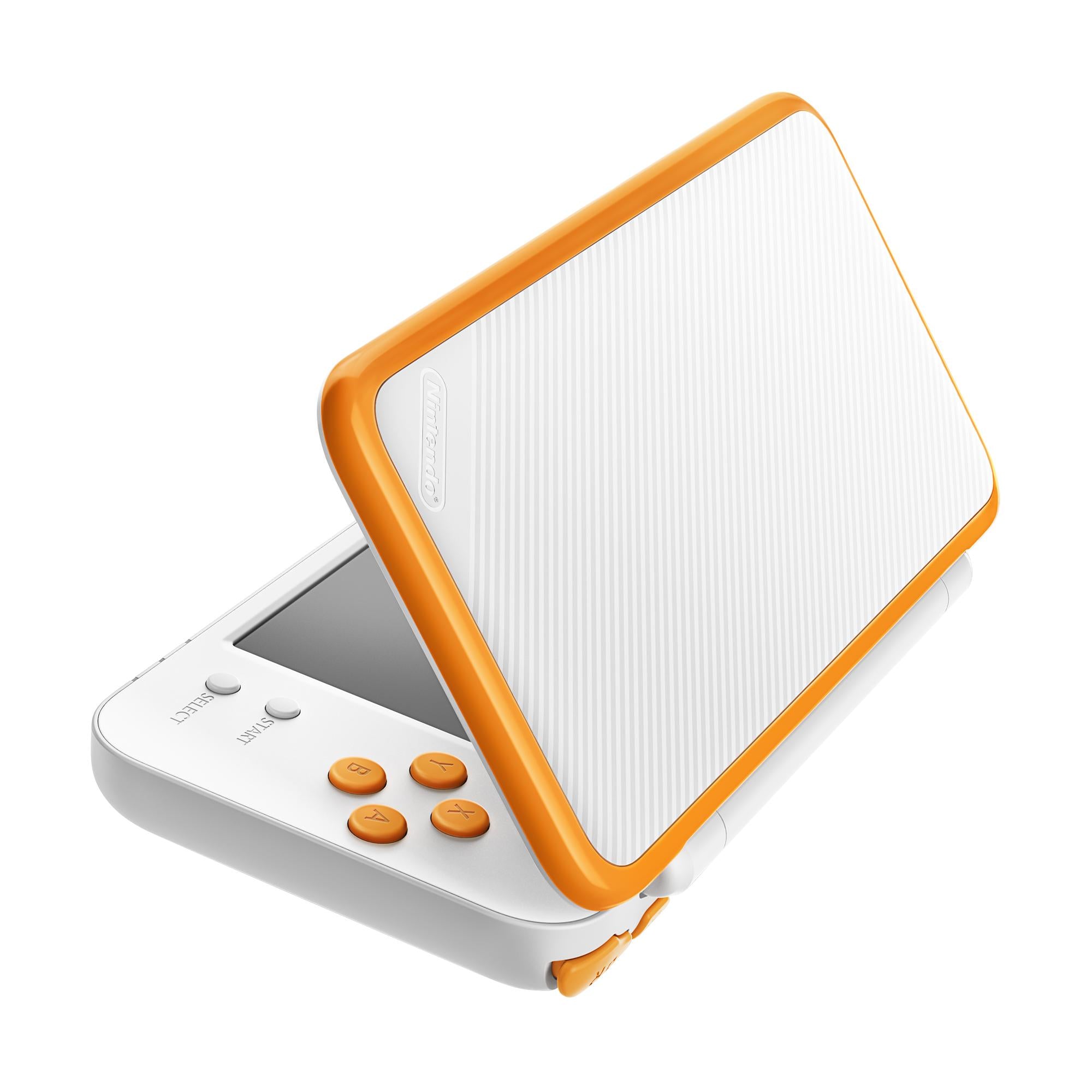 Nintendo 2DS XL System w/ Mario Kart 7 Pre-installed, Oran&amp; White