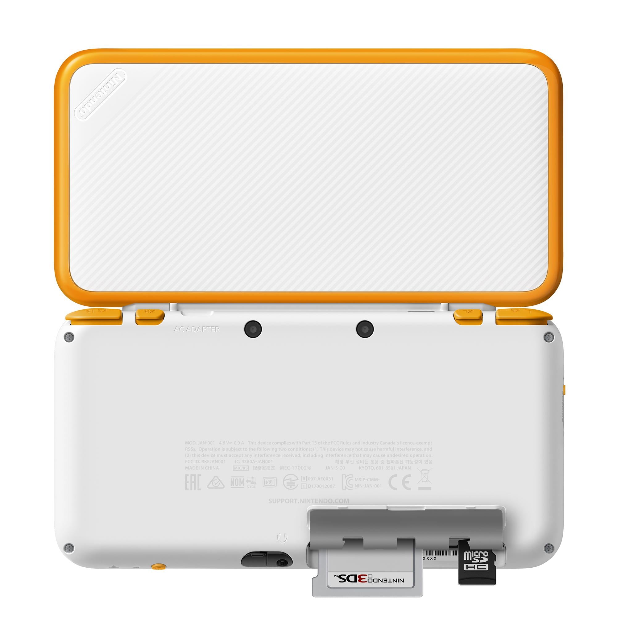 Nintendo 2DS XL System w/ Mario Kart 7 Pre-installed, Oran&amp; White