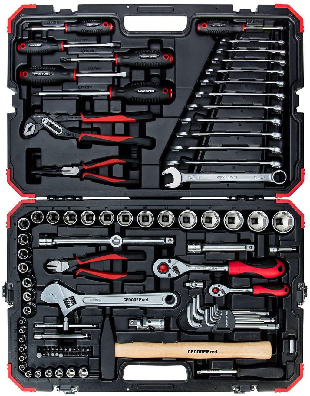 GEDORE RED Socket set 1/4+1/2 size10-32mm 100pcs R46003100