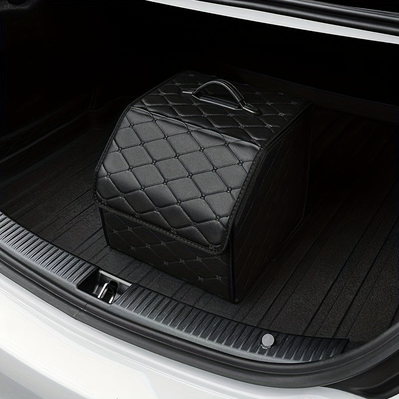 1pc Car Trunk Organizer StoraBox Collapsible Auto Cargo StoraContainer Toys Food StoraBag Car Stowing Automotive Accessories