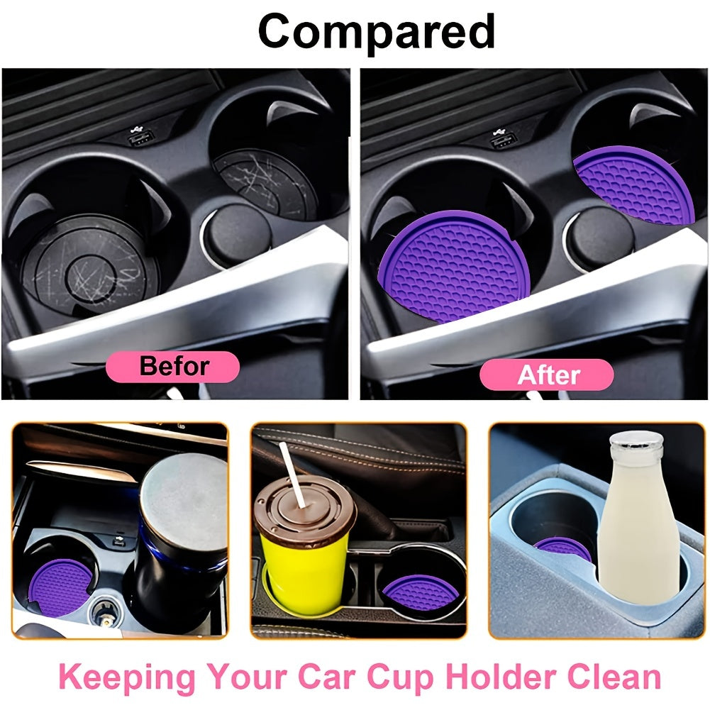 Upgrade Your Car's Interior With 4pcs ZukMi Car Cup Coaster - Anti-Slip &amp; Universal Vehicle Accessories