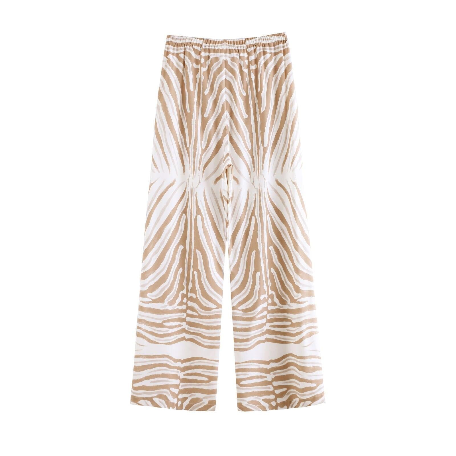 boho casual floral print long pants