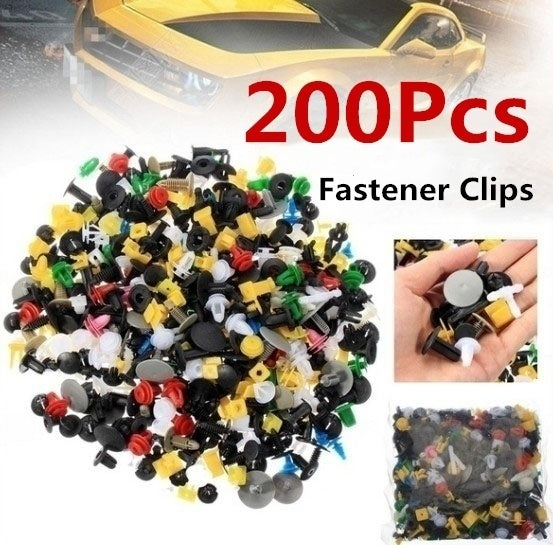 50/100/200Pcs/Set Universal Plastic Clips For Car Fender Bumper Door Car Interior Hole Lining Panel Retainer Push Clips