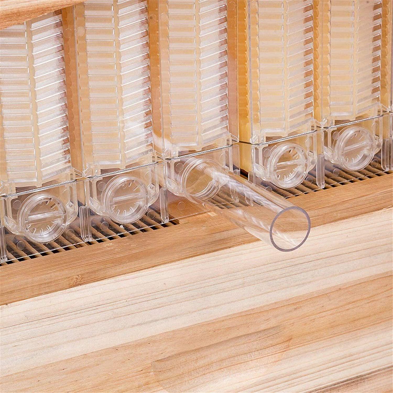 wuyule 7Pcs Auto Beehive Frame Comb Wooden Beehive House, Automatic Honey Flows Hive Beehive Frames Kit, Beehives and Supplies Starter Kit for Beekeepers