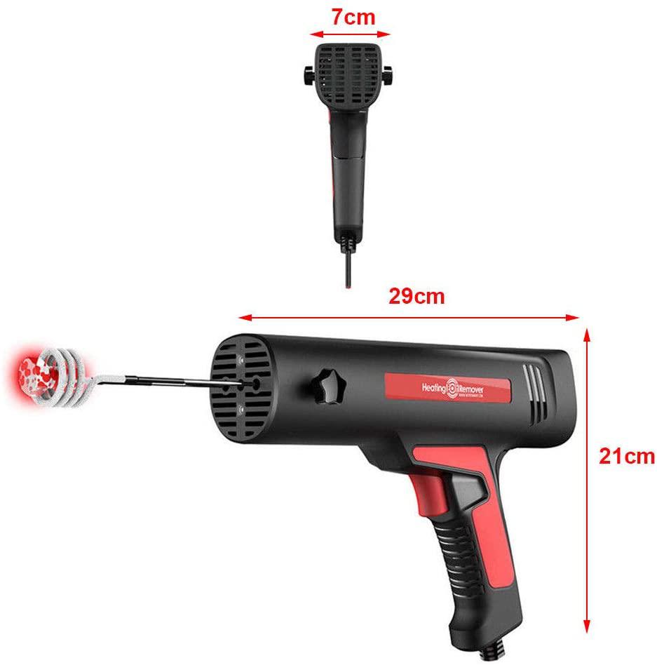 110V Induction Heating Bolt Remover Car Body Repair With 4 Coil Kit Mini Magnetic Induction Heater Tool