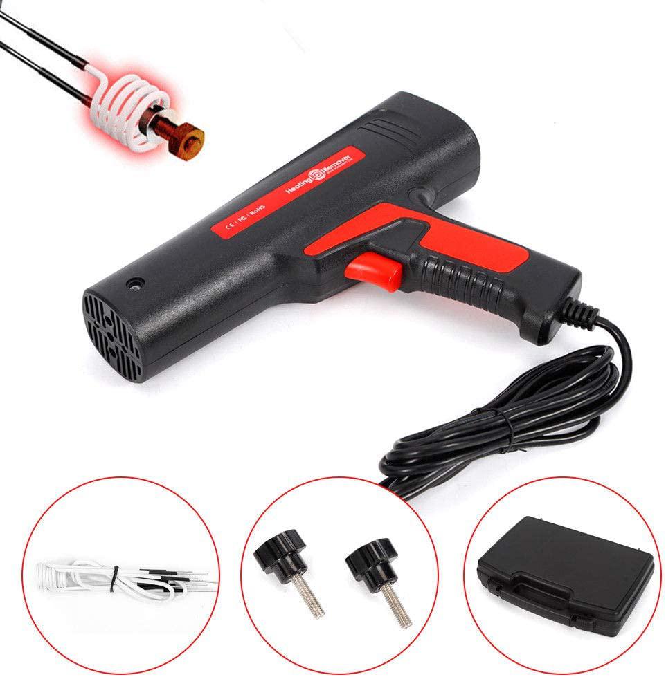 110V Induction Heating Bolt Remover Car Body Repair With 4 Coil Kit Mini Magnetic Induction Heater Tool