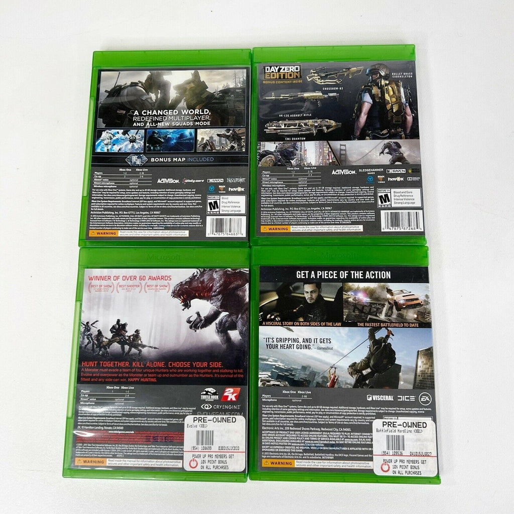 Microsoft Xbox One 500gb Black Console Controller 4 Game Bundle Call of Duty