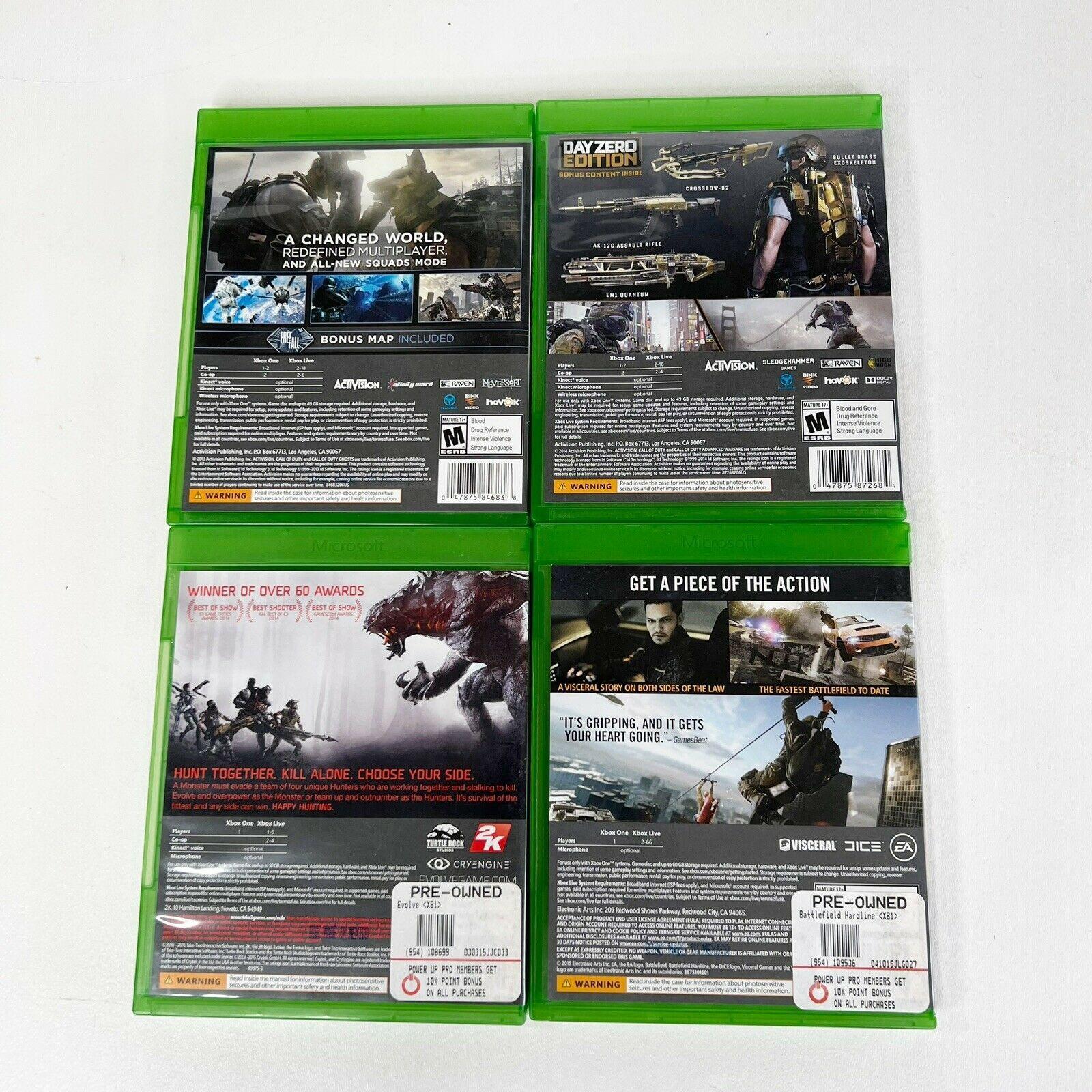 Microsoft Xbox One 500gb Black Console Controller 4 Game Bundle Call of Duty