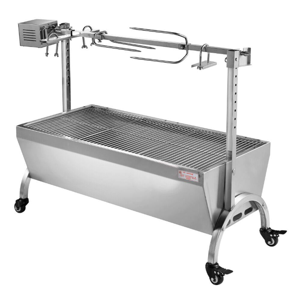 35" Hog Roast Machine BBQ Spit Chicken Pig Roaster Rotisserie Roasting Motor