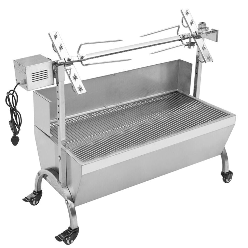 35" Hog Roast Machine BBQ Spit Chicken Pig Roaster Rotisserie Roasting Motor