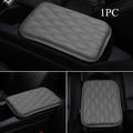 1PC Leather Car Armrest Mat, Universal Interior Auto Armrests StoraBox Mats Dust-proof Cushion Cover Armrest Waterproof Protector