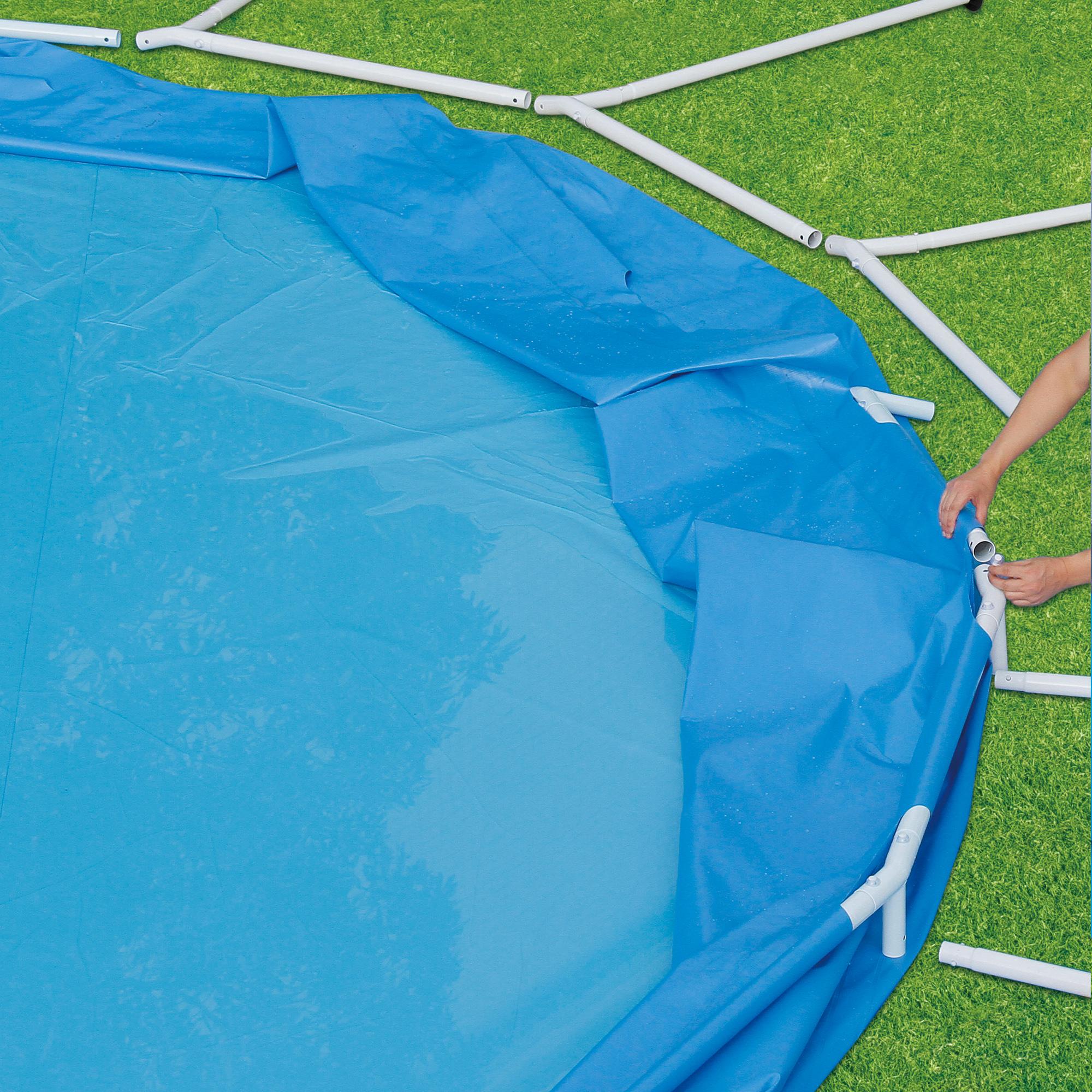 Summer Waves 24 ft Active Frame Round Above Ground Swimming Pool
