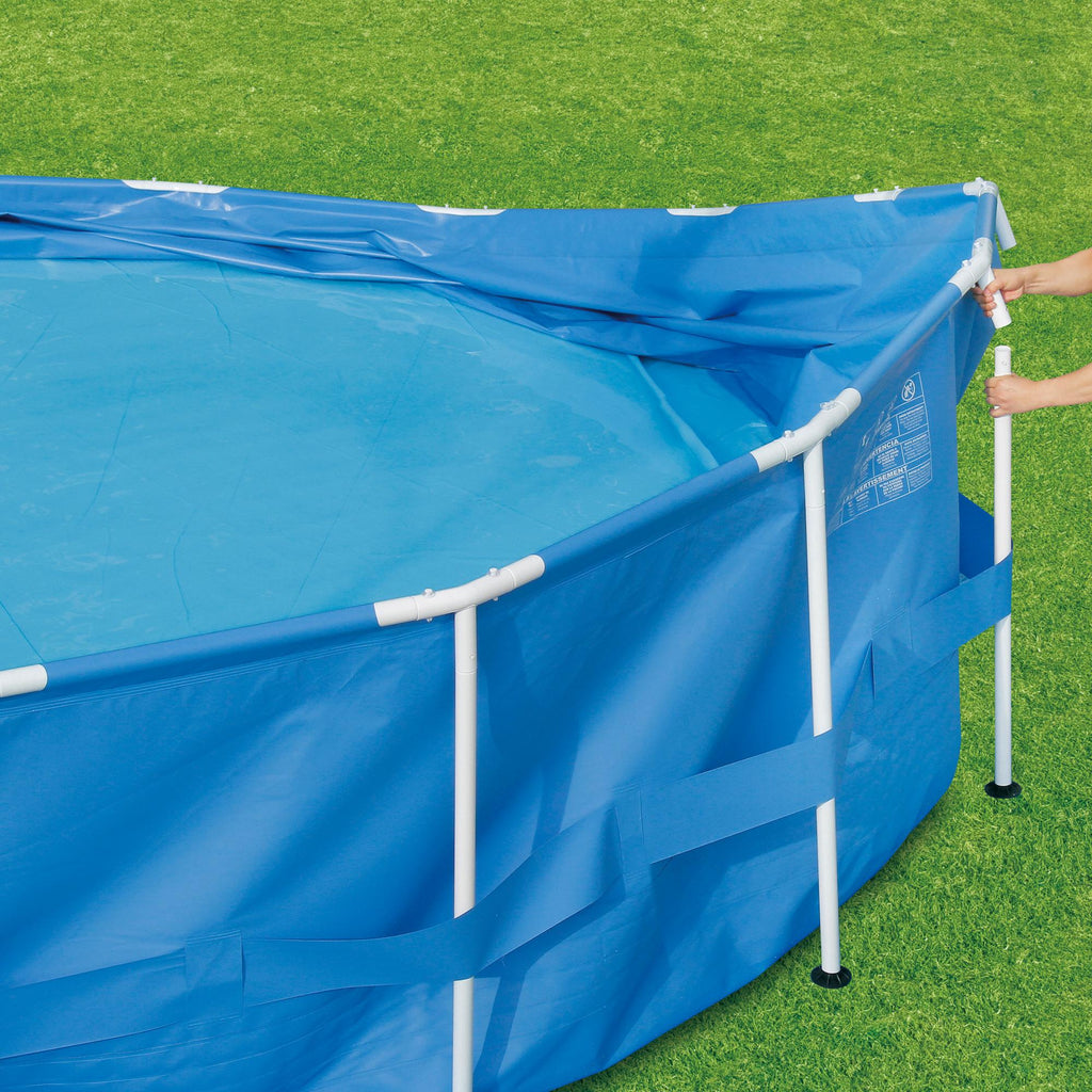Summer Waves 24 ft Active Frame Round Above Ground Swimming Pool
