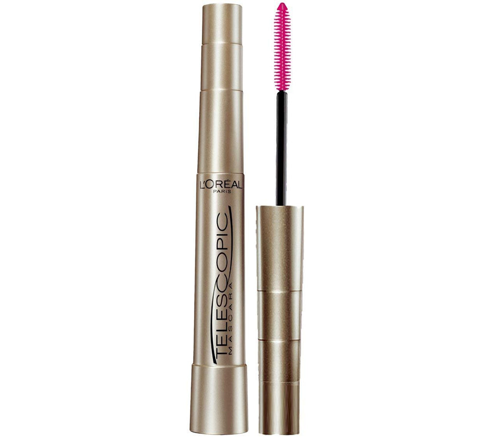 L'Oreal Paris Makeup Telescopic Original Lengthening Mascara, Blackest Black, 0.27 Fl Oz (Pack of 2)
