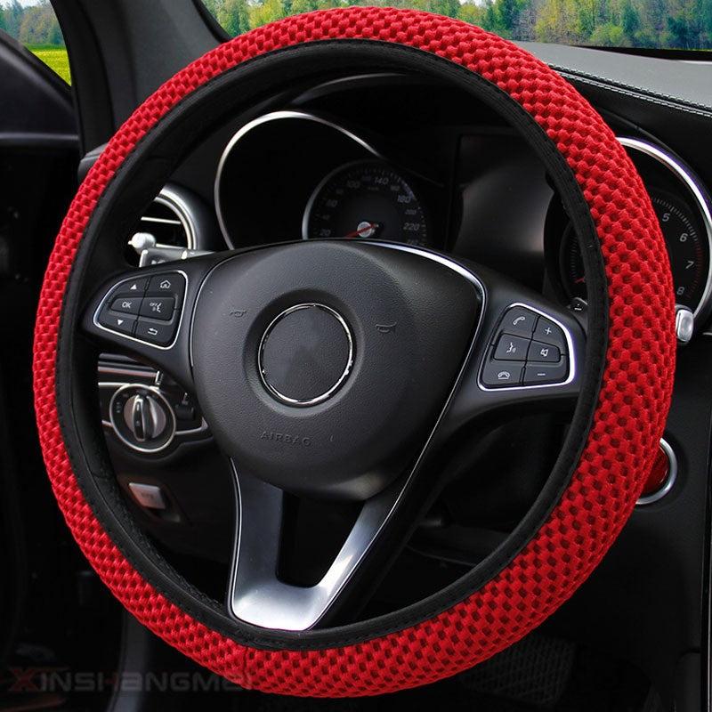 Upgrade Your Ride With A Carbon Fiber Sports Steering Wheel Cover!