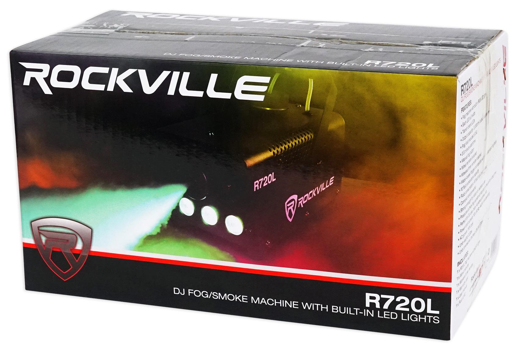 Rockville RFAAB DJ Event Facade Booth+Travel Bag+Scrim+Fog Machine+Gallon Fluid