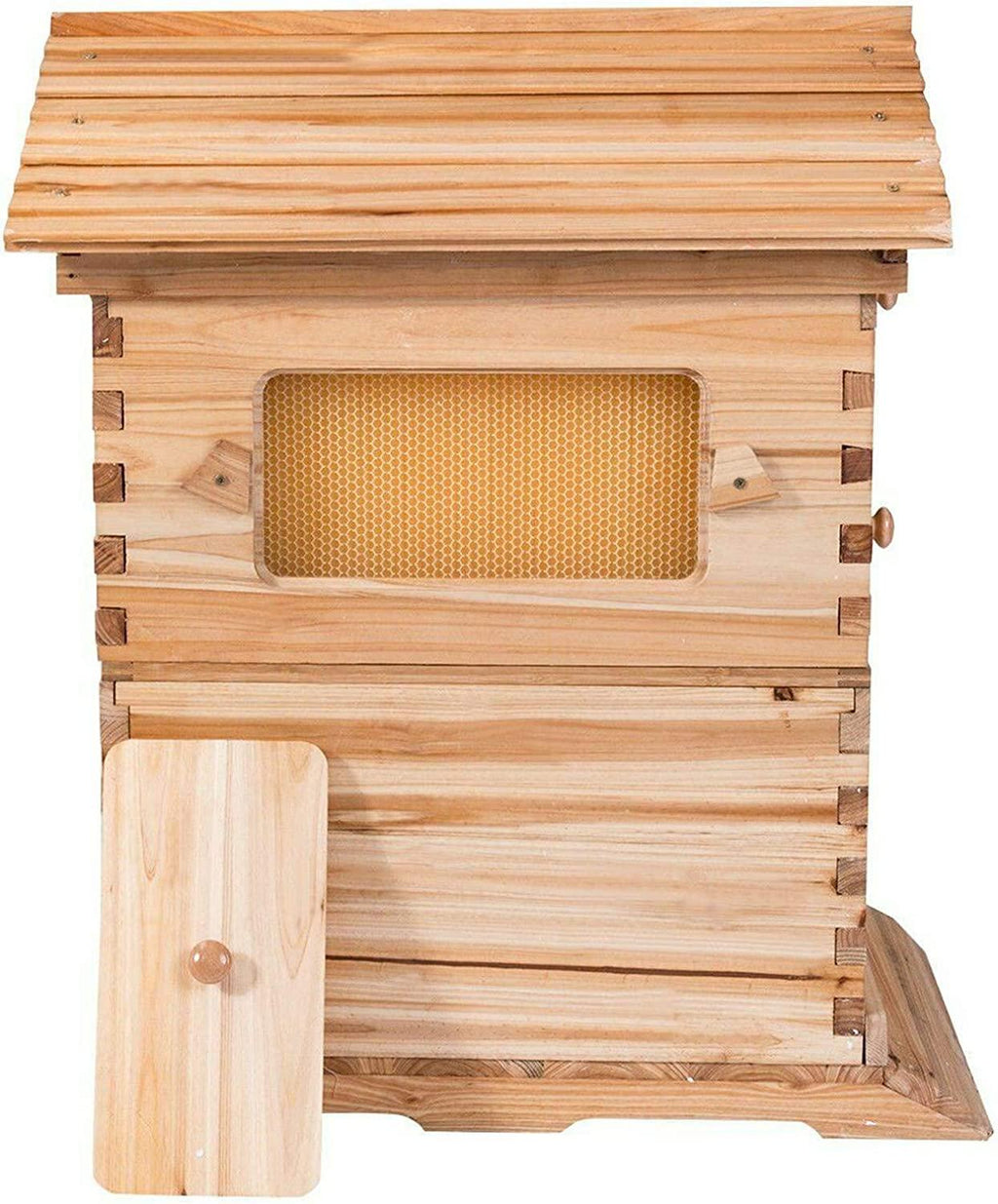 Auto Beehive Frame Comb - Tberar 7Pcs Automatic Wooden Beehive House, Auto Honey Hive Beehive Frames, Beekeeping Wooden House Beehive Boxes, Beehives and Supplies Starter Kit for Beekeepers