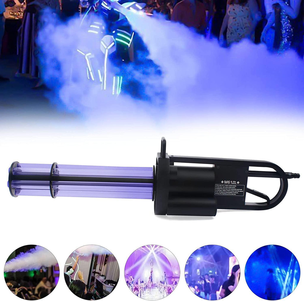 Miumaeov Handheld CO2 Fog Machine 3 Colors Confetti Blaster G-u-n Professional Jet Machine for Party Wedding StaConcerts Theater