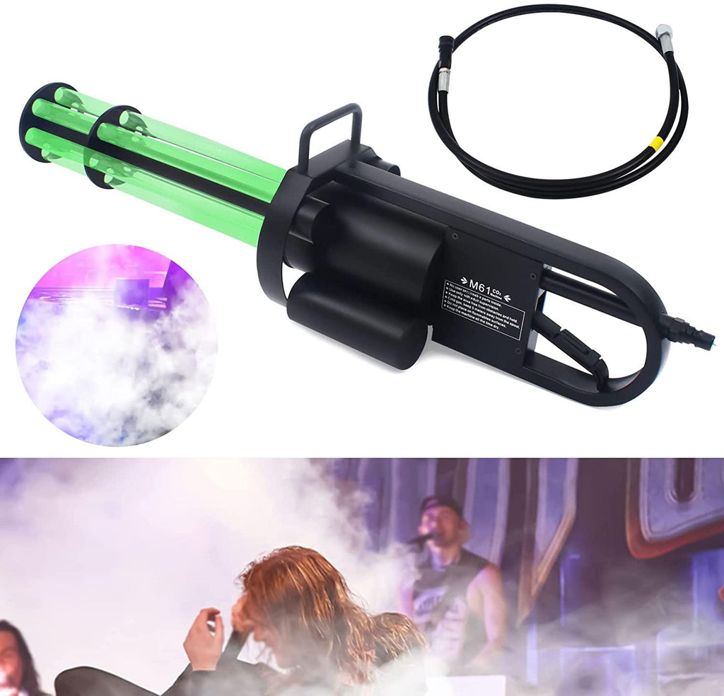 Miumaeov Handheld CO2 Fog Machine 3 Colors Confetti Blaster G-u-n Professional Jet Machine for Party Wedding StaConcerts Theater