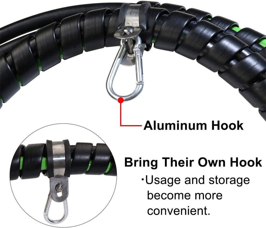 KOOTANS 15Ft 3 in 1 ABS 7 Way Electrical Cable and Rubber Air Line Hose Wrap Assembly with Aluminum Service Emergency Glad Hands and Extension Handles for Semi Truck Trailer Tractor