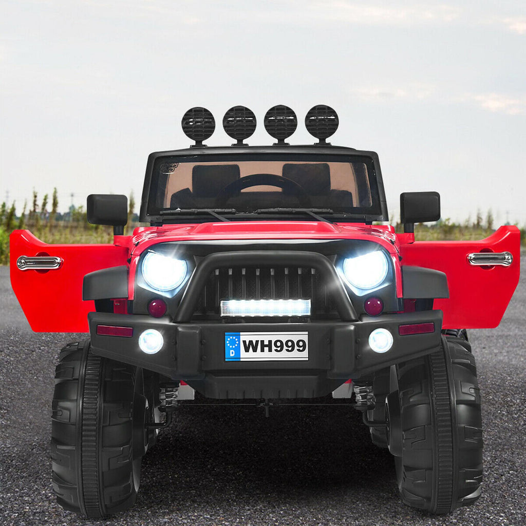 Gymax Electric Kids Ride On 12V Truck Car w/ MP3 Remote Control Red