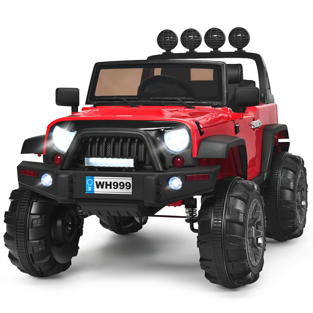 Gymax Electric Kids Ride On 12V Truck Car w/ MP3 Remote Control Red