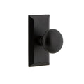 Vale Plate 2-3/8 in. Backset Black Iron PassaHall/Closet Keep Door Knob